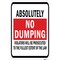 Signmission Safety Sign, 12 in Height, Aluminum, 18 in Length, 25317 A-1218-25317 - alternate 1